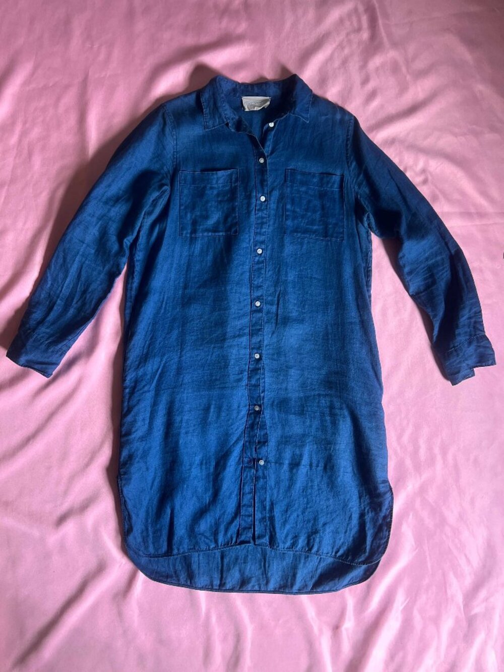 Everlane 100% Linen Long-Sleeve Shirtdress